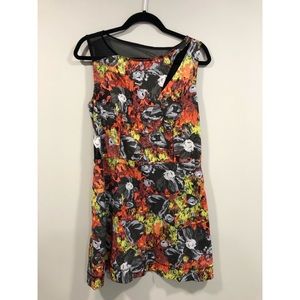 RACHEL ROY | MESH CUT OUT DRESS